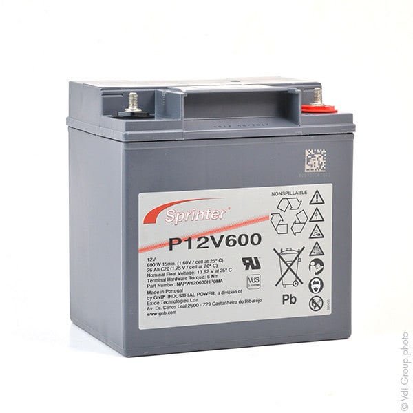 Enix - Batterie(s) Batterie onduleur (UPS) SPRINTER P12V600 12V 26Ah M6-M