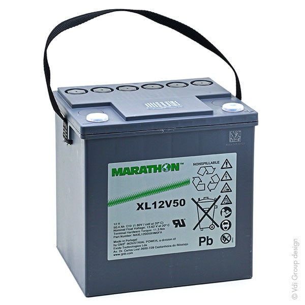Enix - Batterie(s) Batterie plomb AGM MARATHON XL12V50 12V 50.4Ah M6-F