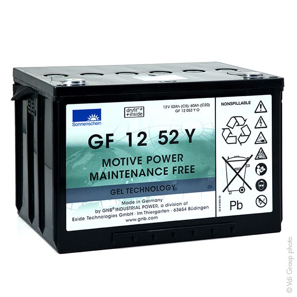 Enix - Batterie(s) Batterie traction SONNENSCHEIN GF-Y GF12052Y0 12V 60Ah M6-F