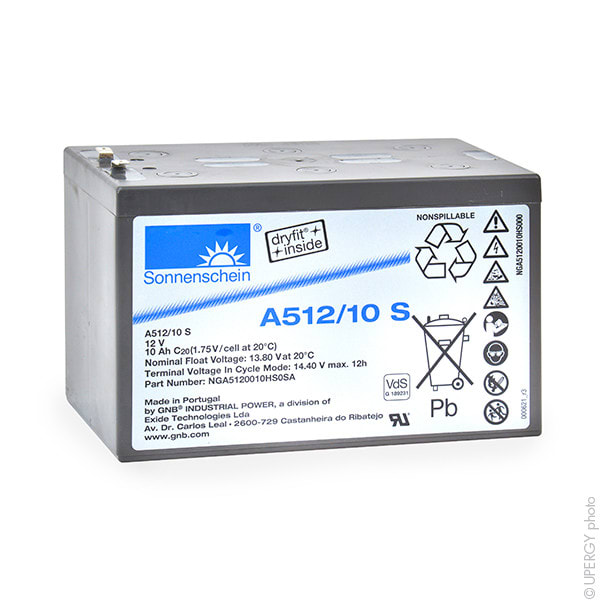 Enix - Batterie(s) Batterie plomb etanche gel A512-10S 12V 10Ah F4.8