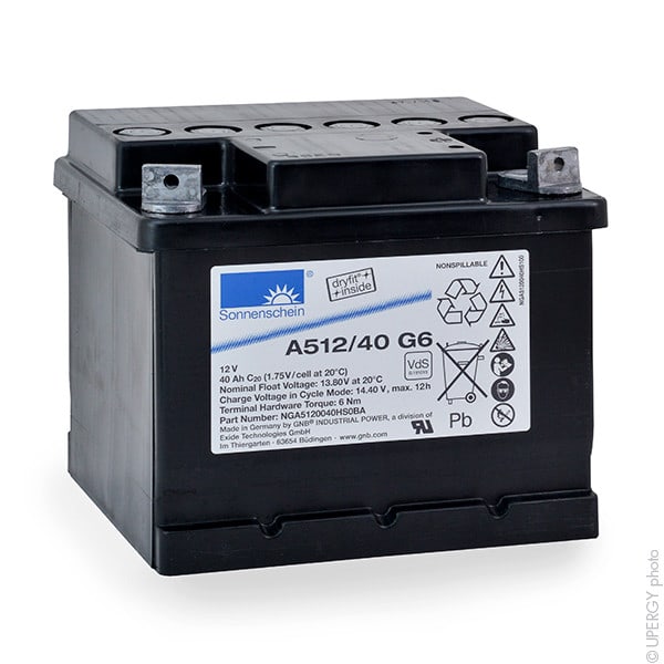 Enix - Batterie(s) Batterie plomb etanche gel A512-40 G6 12V 40Ah M6-M