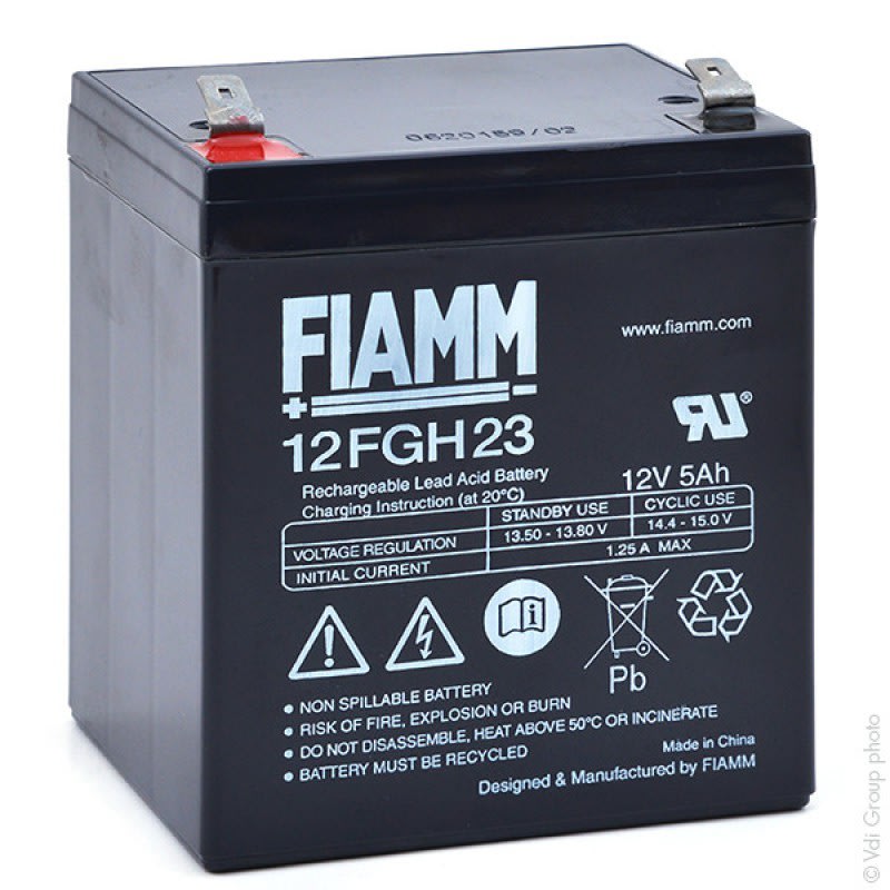 Enix - Batterie(s) Batterie onduleur (UPS) FIAMM 12FGH23 12V 5Ah F6.35