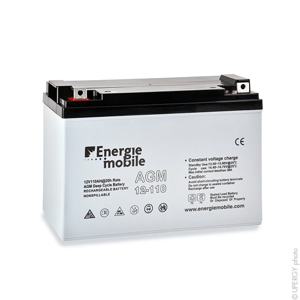 Enix - Unite(s) Batterie plomb AGM AGM12-110 12V 110Ah M8-F