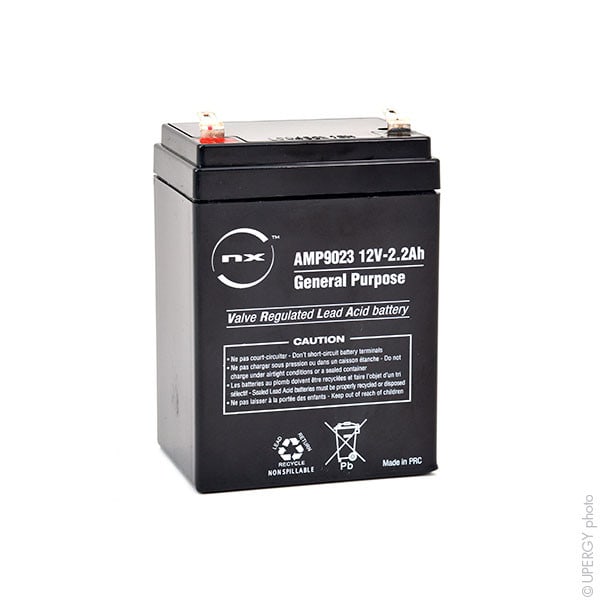 Enix - Unite(s) Batterie plomb AGM NX 2.2-12 General Purpose 12V 2.2Ah F4.8