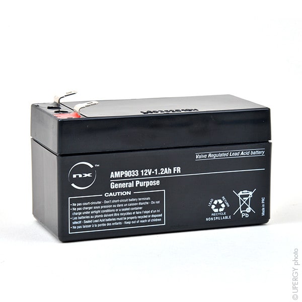 Enix - Unite(s) Batterie plomb AGM NX 1.2-12 General Purpose FR 12V 1.2Ah F4.8
