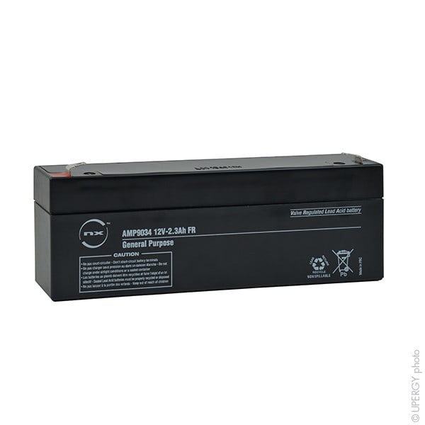 Enix - Unite(s) Batterie plomb AGM NX 2.3-12 General Purpose FR 12V 2.3Ah F4.8