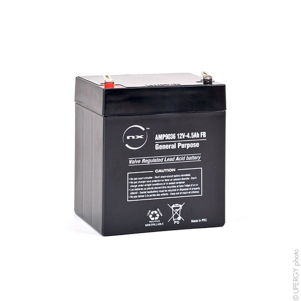 Enix - Unite(s) Batterie plomb AGM NX 4.5-12 General Purpose FR 12V 4.5Ah F4.8