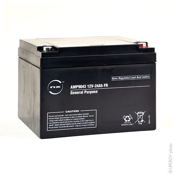 Enix - Unite(s) Batterie plomb AGM NX 24-12 General Purpose FR 12V 24Ah M5-F