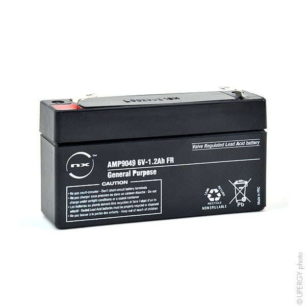 Enix - Unite(s) Batterie plomb AGM NX 1.2-6 General Purpose FR 6V 1.2Ah F4.8