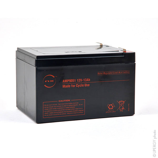 Enix - Batterie(s) Batterie plomb AGM NX 13-12 Cyclic 12V 13Ah F6.35