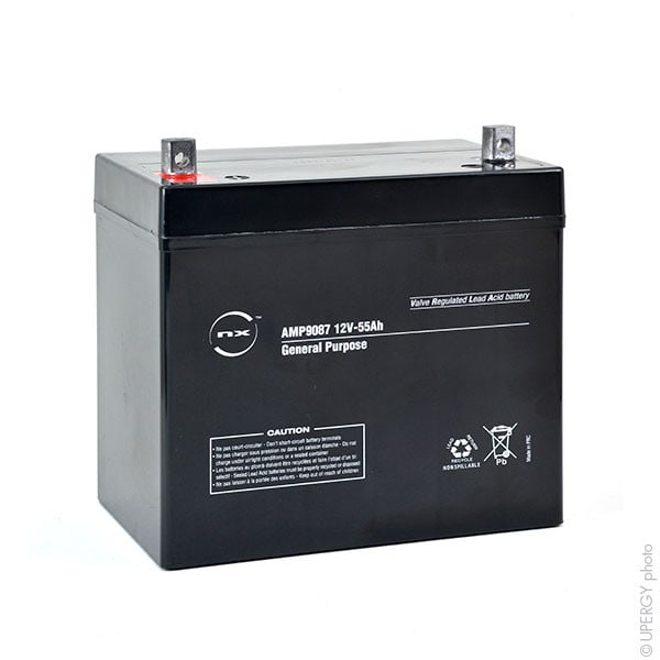 Enix - Batterie(s) Batterie plomb AGM NX 55-12 General Purpose 12V 55Ah M6-M
