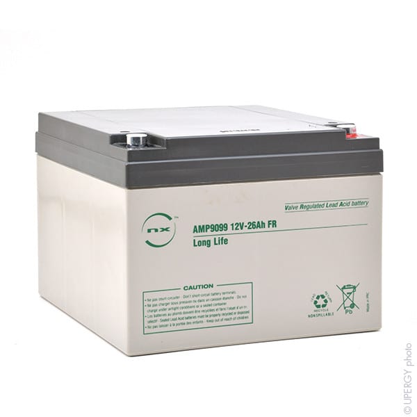 Enix - Unite(s) Batterie plomb AGM NX 26-12 Long Life FR 12V 26Ah M5-F