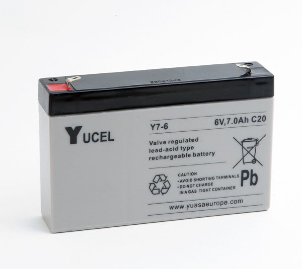 Enix - Batterie(s) Batterie plomb AGM YUCEL Y7-6 6V 7Ah F4.8
