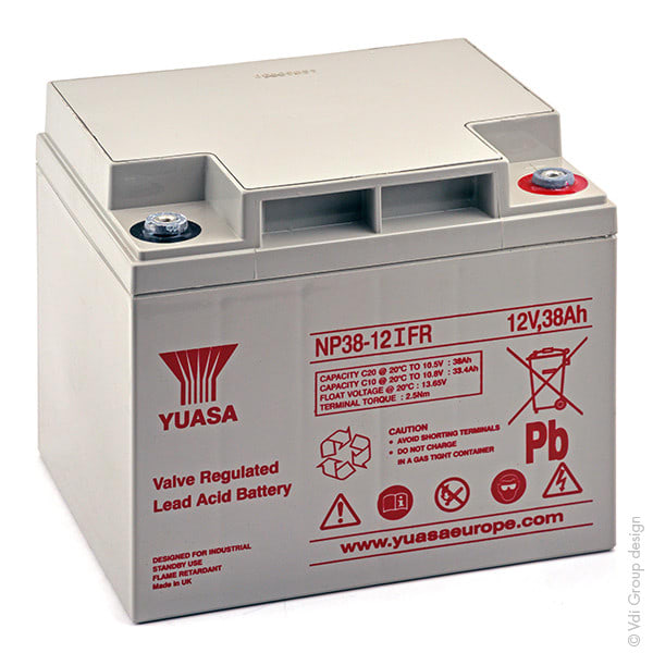 Enix - Batterie(s) Batterie plomb AGM YUASA NP38-12IFR 12V 38Ah M5-F