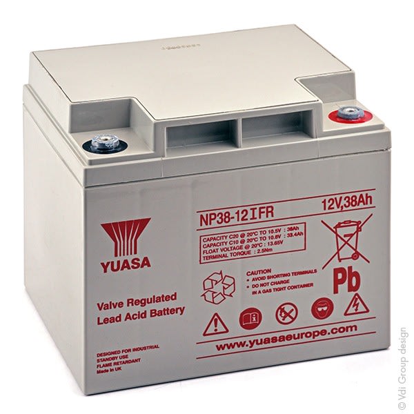 Enix - Batterie(s) Batterie plomb AGM YUASA NP38-12IFR 12V 38Ah M5-F
