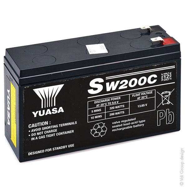 Enix - Batterie(s) Batterie onduleur (UPS) YUASA SW200C 12V 5.8Ah F6.35-F4.8