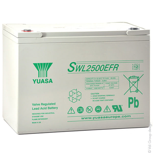 Enix - Unite(s) Batterie onduleur (UPS) YUASA SWL2500EFR 12V 93.6Ah M6-F