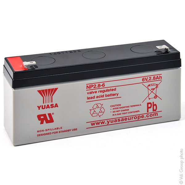 Enix - Batterie(s) Batterie plomb AGM YUASA NP2.8-6 6V 2.8Ah F4.8