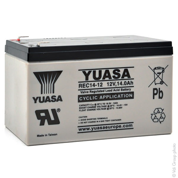 Enix - Batterie(s) Batterie plomb AGM YUASA REC14-12 12V 14Ah F6.35