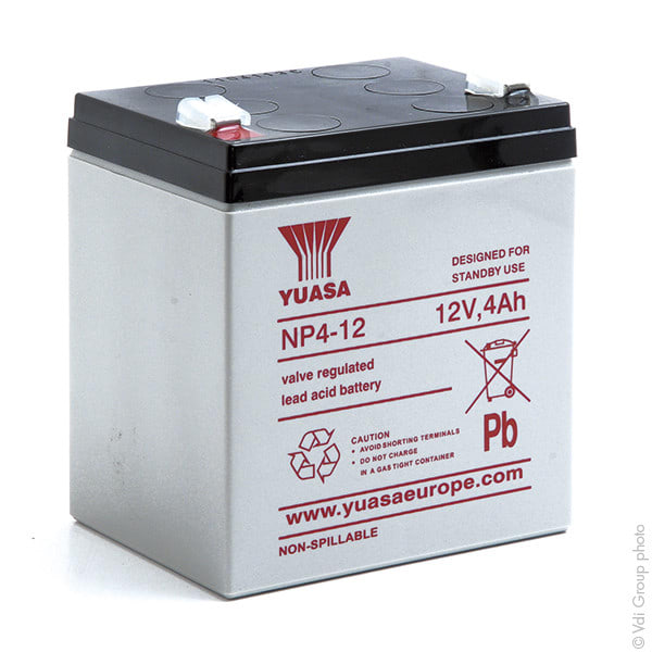 Enix - Batterie(s) Batterie plomb AGM YUASA NP4-12 12V 4Ah F4.8