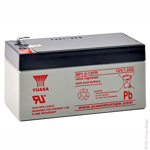 Enix - Batterie(s) Batterie plomb AGM YUASA NP1.2-12FR 12V 1.2Ah F4.8