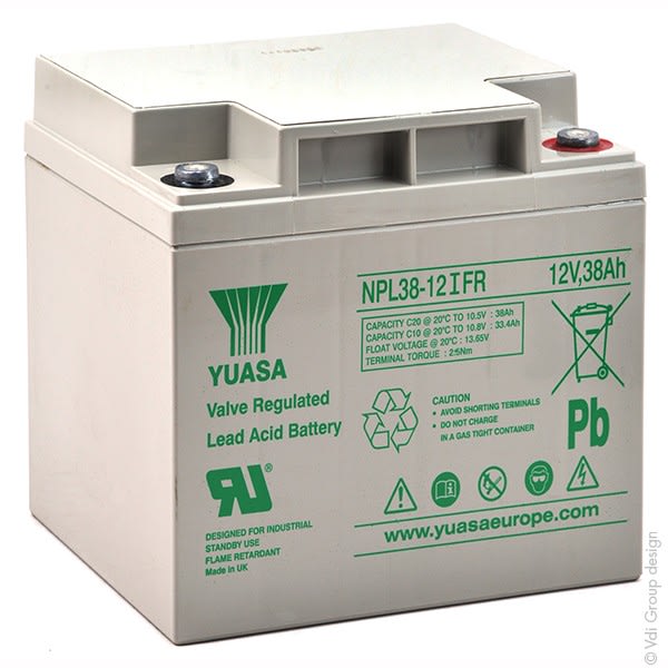 Enix - Batterie(s) Batterie plomb AGM YUASA NPL38-12IFR 12V 38Ah M5-F