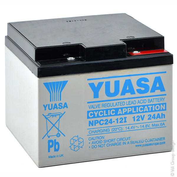 Enix - Batterie(s) Batterie plomb AGM YUASA NPC24-12I 12V 24Ah M5-F