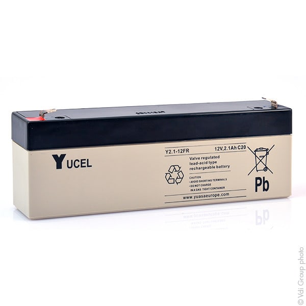 Enix - Unite(s) Batterie plomb AGM YUCEL Y2.1-12FR 12V 2.1Ah F4.8
