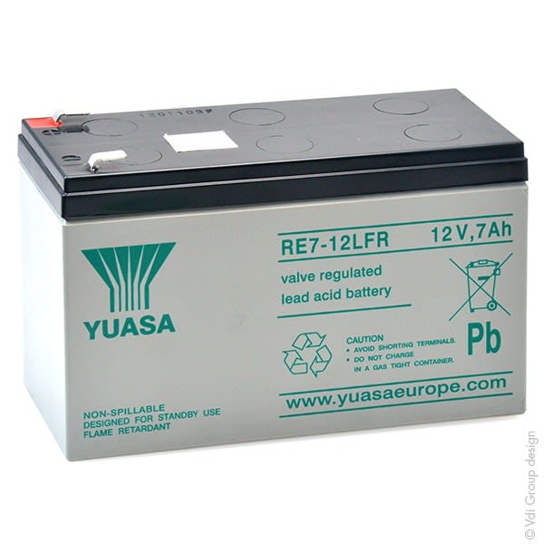Enix - Batterie(s) Batterie plomb AGM YUASA RE7-12LFR 12V 7Ah F4.8