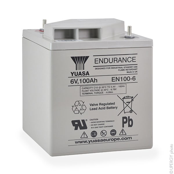 Enix - Batterie(s) Batterie plomb AGM YUASA EN100-6 6V 100Ah M8-V