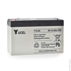 Enix - Unite(s) Batterie plomb AGM YUCEL Y12-6L 6V 12Ah F6.35
