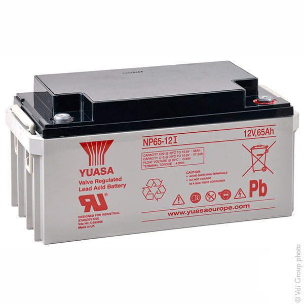 Enix - Batterie(s) Batterie plomb AGM YUASA NP65-12I 12V 65Ah M6-F