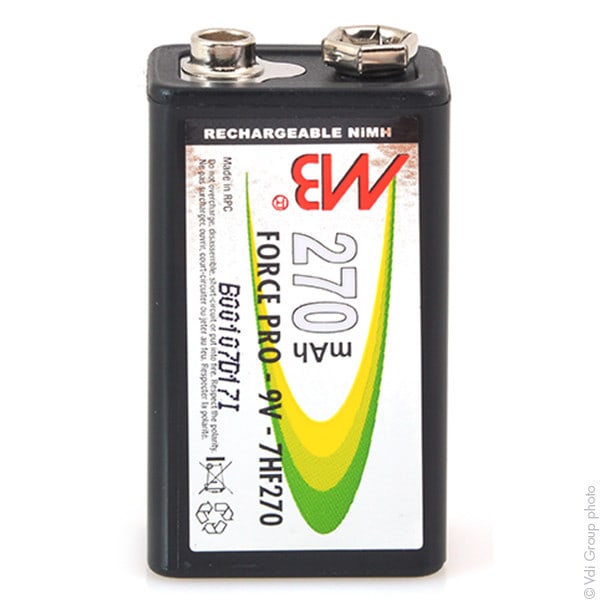 Enix - Accumulateur(s) Accus Nimh industriels 9V 270mAh