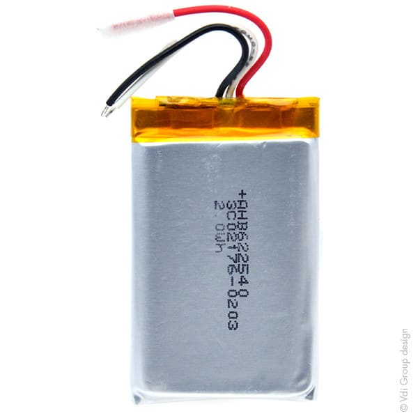 Enix - Batterie(s) Batterie Li-Po 1S1P ICP622540PMT+ PCM UN38.3 3.7V 550mAh fils