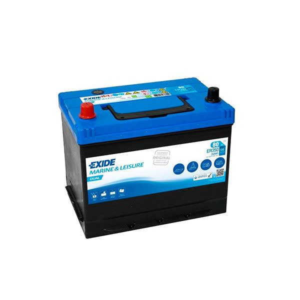 Enix - Batterie(s) Batterie bateau EXIDE Dual ER350 (350Wh) 12V 80Ah Auto