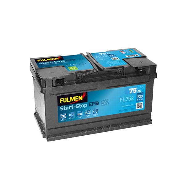 Enix - Batterie(s) Batterie voiture Fulmen Start-Stop EFB FL752 12V 75Ah 730A