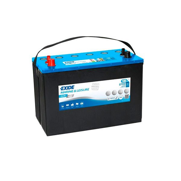 Enix - Batterie(s) Batterie bateau EXIDE Dual AGM EP900 (900Wh) 12V 100Ah Auto