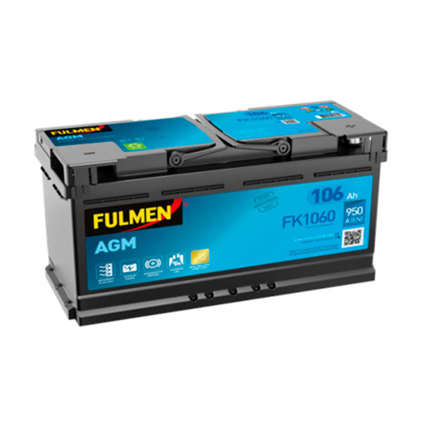 Enix - Batterie(s) Batterie voiture FULMEN Start-Stop AGM FK1060 12V 106Ah 950A