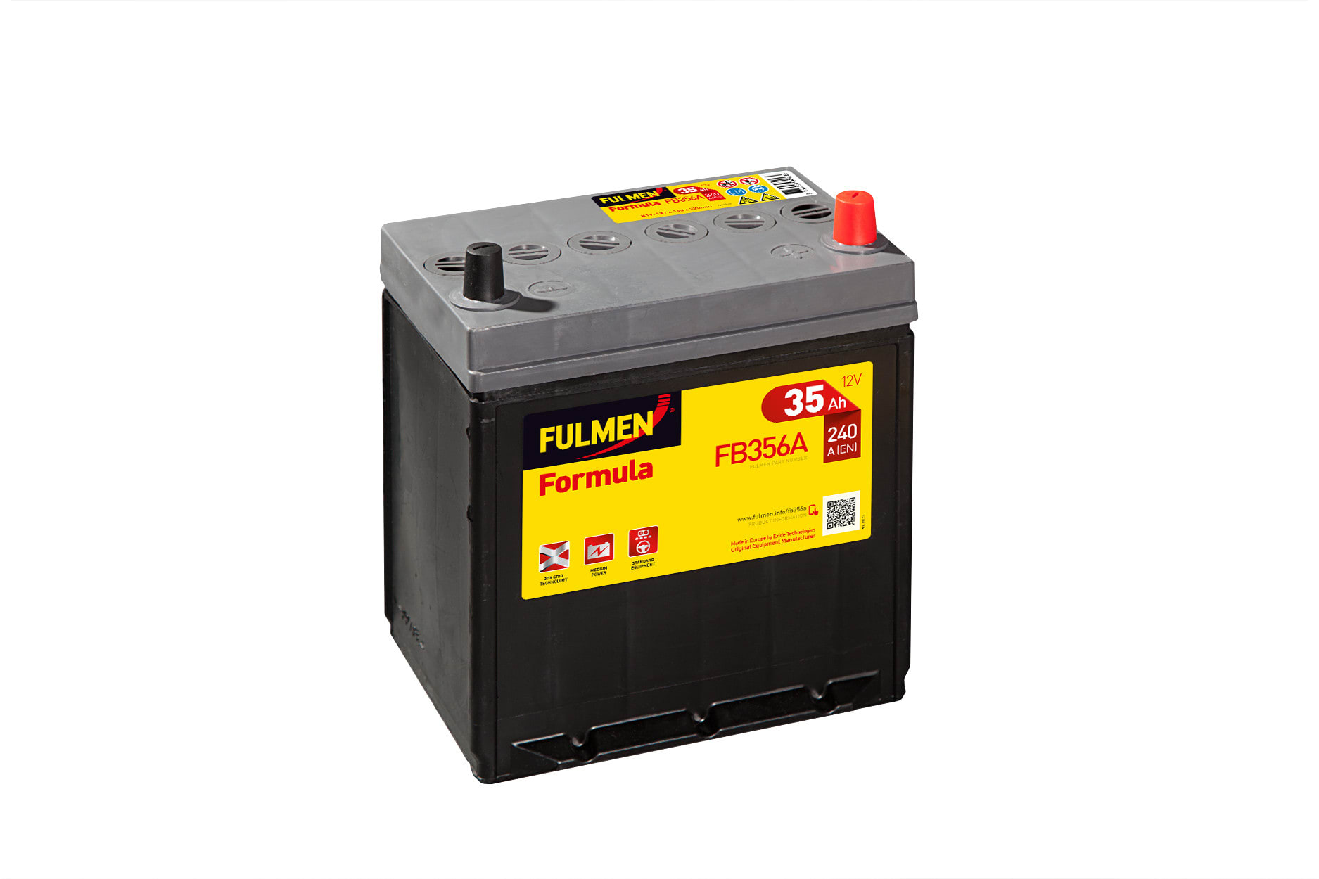 Enix - Batterie(s) Batterie voiture FULMEN Formula FB356A 12V 35Ah 240A