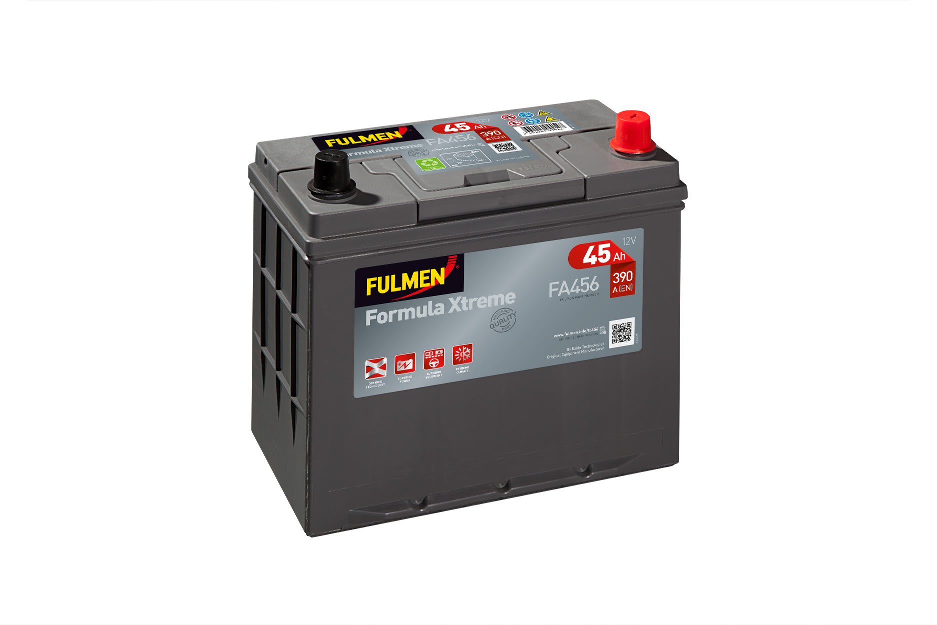 Enix - Batterie(s) Batterie voiture FULMEN Formula Xtreme FA456 12V 45Ah 390