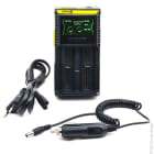 Enix - Unite(s) Chargeur Li-ion-Lifepo4-NiMH NITECORE D2 pour 2 accus 18650-18350-16340