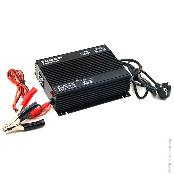 Enix - Unite(s) Chargeur plomb 48V-5A 110-230V Mascot 2045 - pinces crocodiles (Intelli