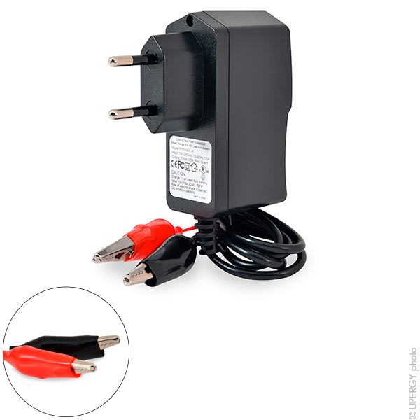 Enix - Unité(s) Chargeur plomb NX 12V/0.5A 110-230V - pinces crocodiles (Intelligent)