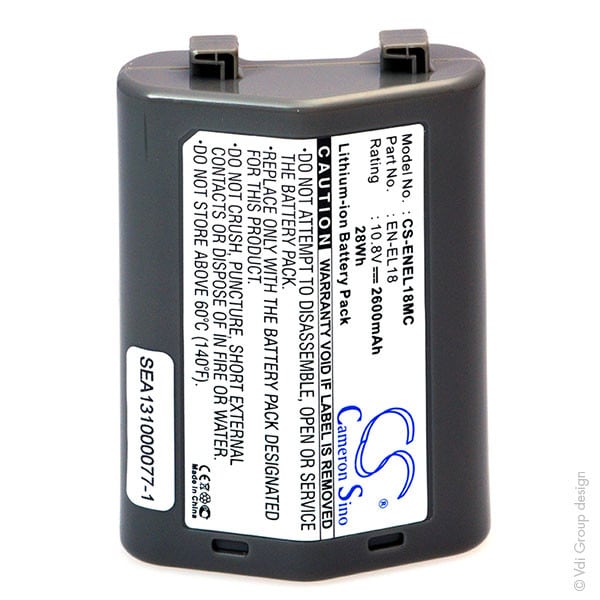 Enix - Blister(s) x 1 Batterie appareil photo - camera 10.8V 2600mAh