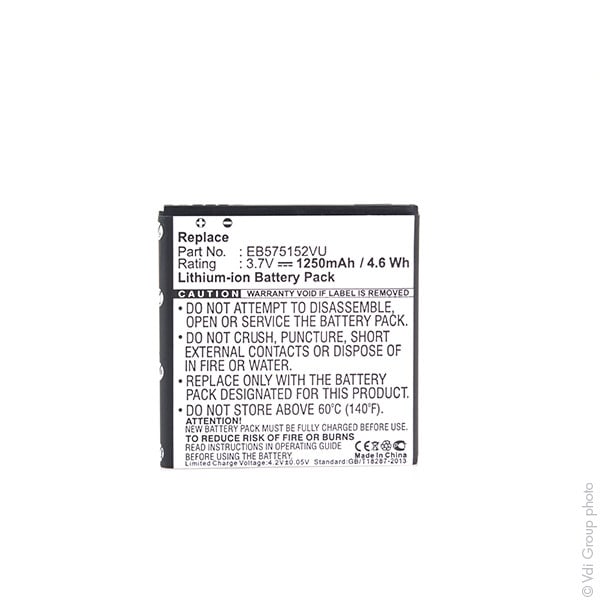 Enix - Blister(s) x 1 Batterie telephone portable 3.7V 1250mAh