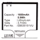 Enix - Blister(s) x 1 Batterie telephone portable 3.8V 1600mAh