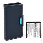 Enix - Blister(s) x 1 Batterie telephone portable compatible Samsung + coque etuit noir