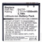 Enix - Blister(s) x 1 Batterie téléphone portable pour Sony Ericsson 3.7V 1550mAh