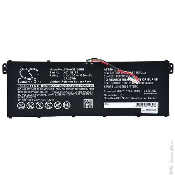 Enix - Batterie(s) Batterie ordinateur portable 11.4V 3000mAh