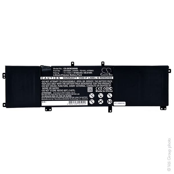 Enix - Batterie(s) Batterie ordinateur portable compatible Dell 11.1V 8100mAh